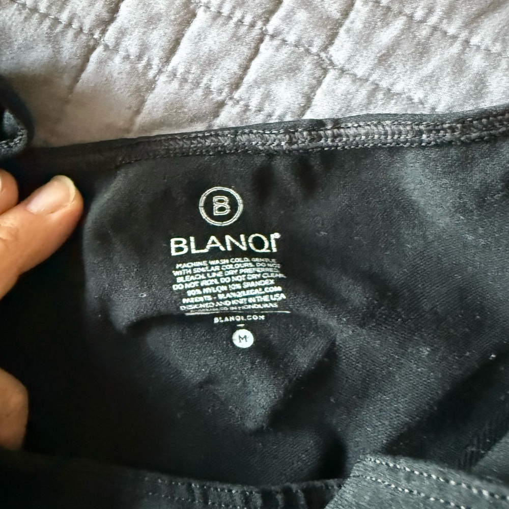 BLANQI black maternity belly support tank top size M